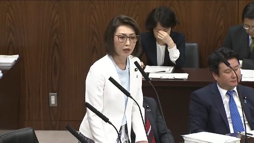 三原じゅん子の答弁の様子